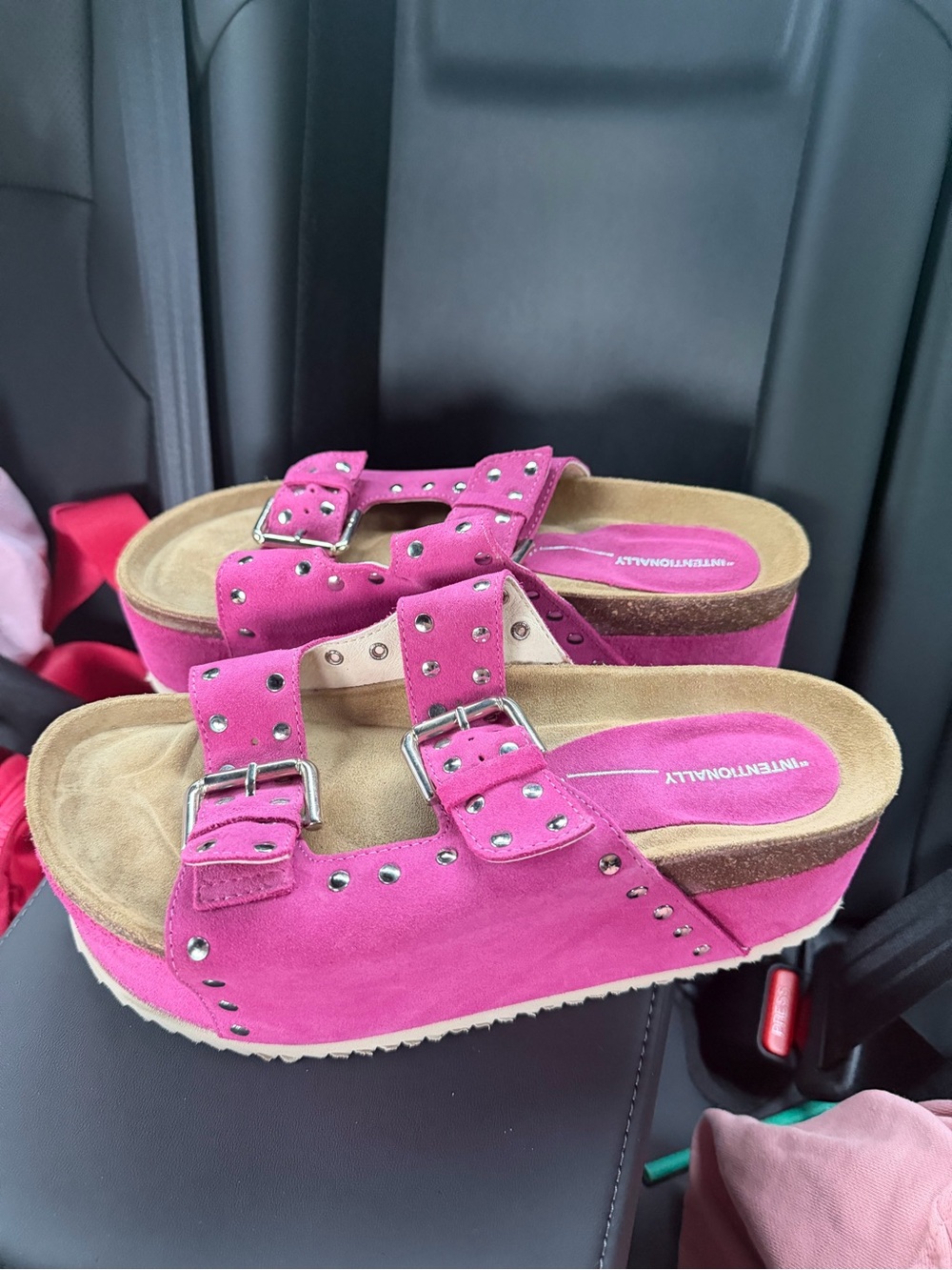 INTENTIONALLY BLANK COOPER-2 SUEDE PLATFORM SANDAL